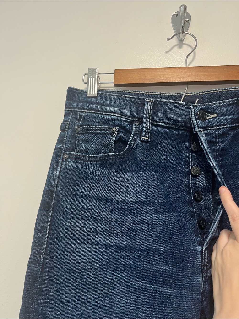 Mother Lil Mother Lil Tripper Ankle Homecoming High Blue Jeans 30 - Picture 5 of 13
